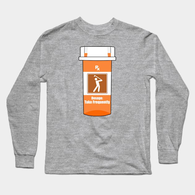 Golf Is My Drug Long Sleeve T-Shirt by esskay1000